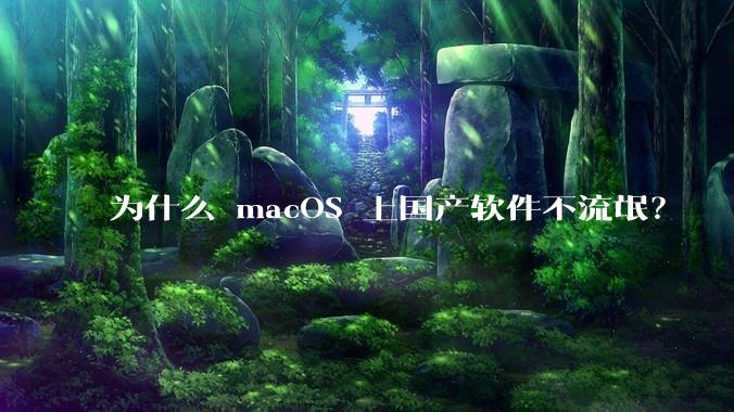 为什么 macOS 上国产软件不流氓？