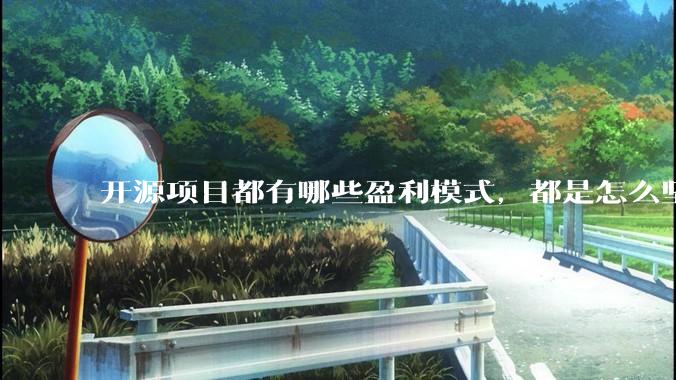 开源项目都有哪些盈利模式，都是怎么坚持下来的？